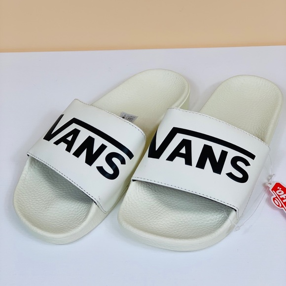 Vans Shoes - Vans Slide On Flip Flops Marshmallow Womens